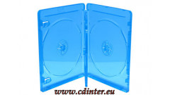 Blu-ray box pre 3 disky, modrý, 14 mm
